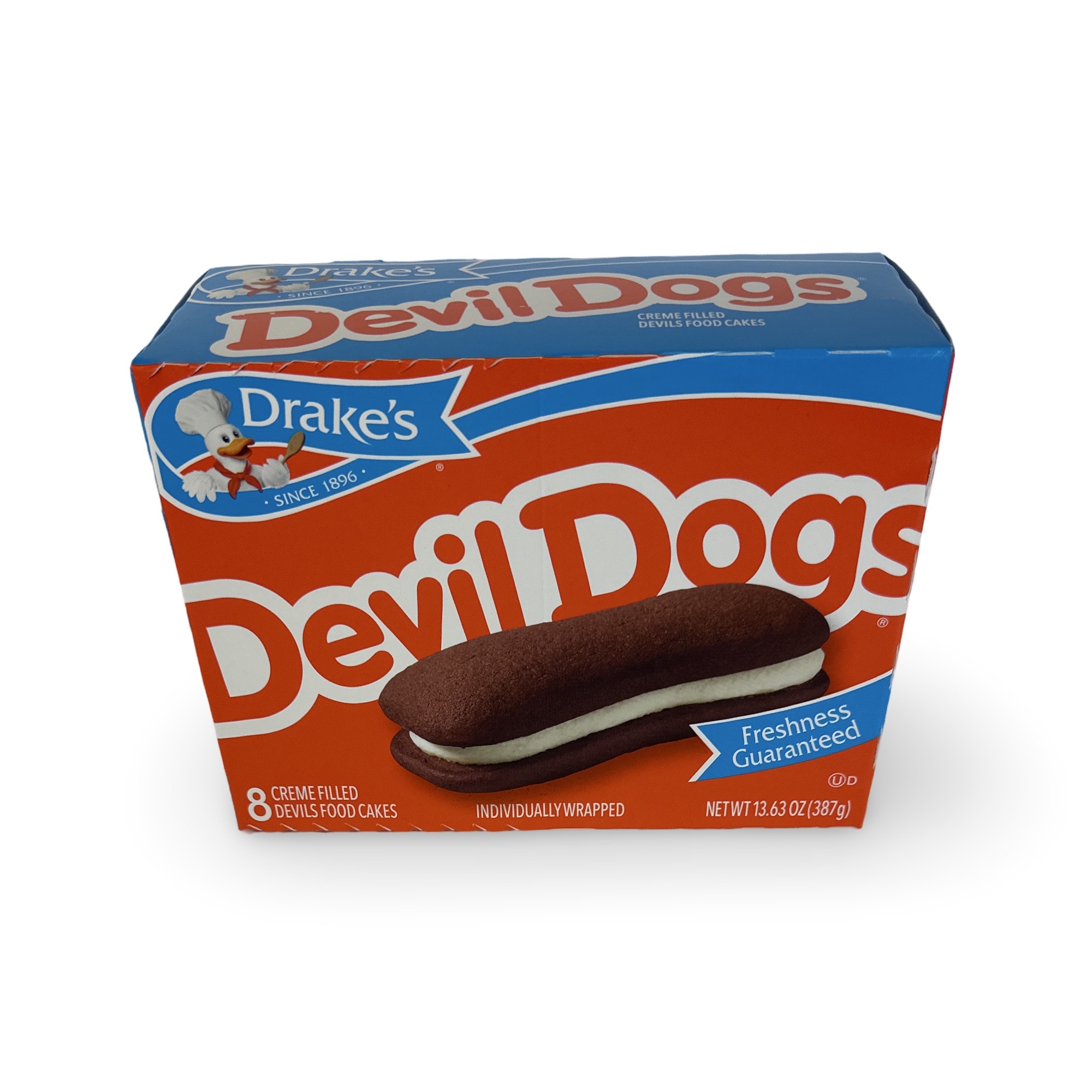 Drake's and Wonder Snack Cakes Multipack Box, Devil Dogs, 8 Count Box