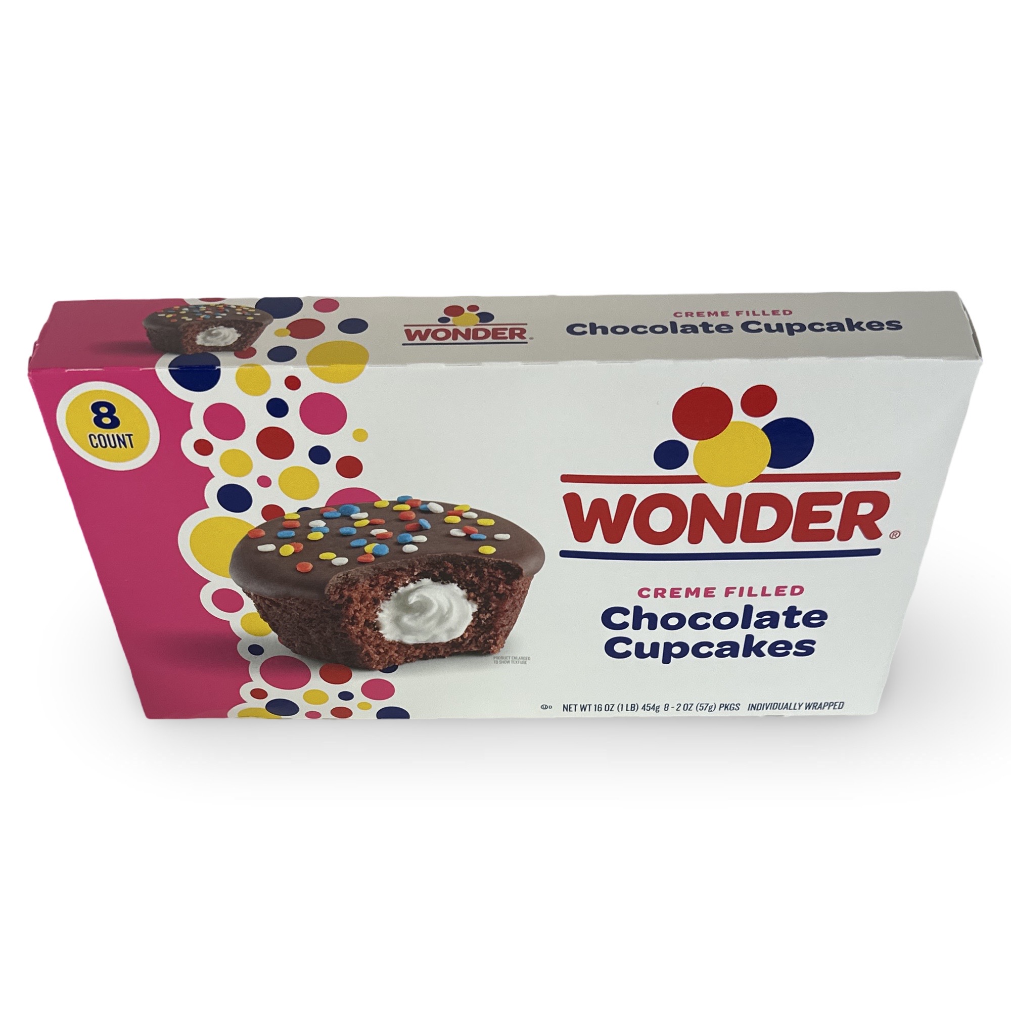 Drake's and Wonder Snack Cakes Multipack Box, Chocolate Cupcakes, 8 Count Box