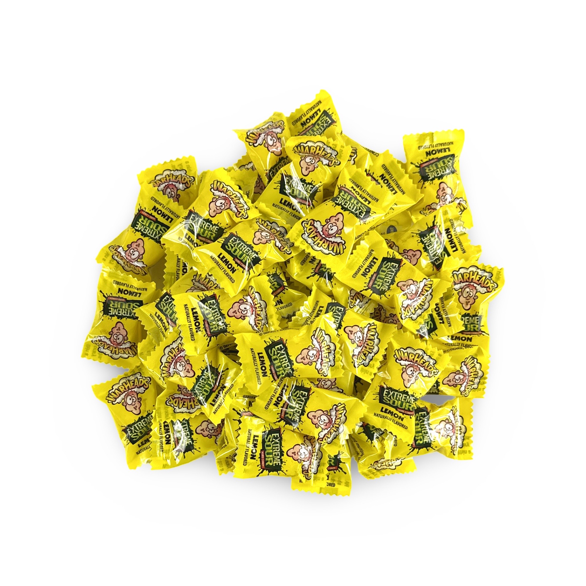 Warheads Extreme Sour Candy 8 Oz. Tub (Approx. 50 Pieces) | Lemon