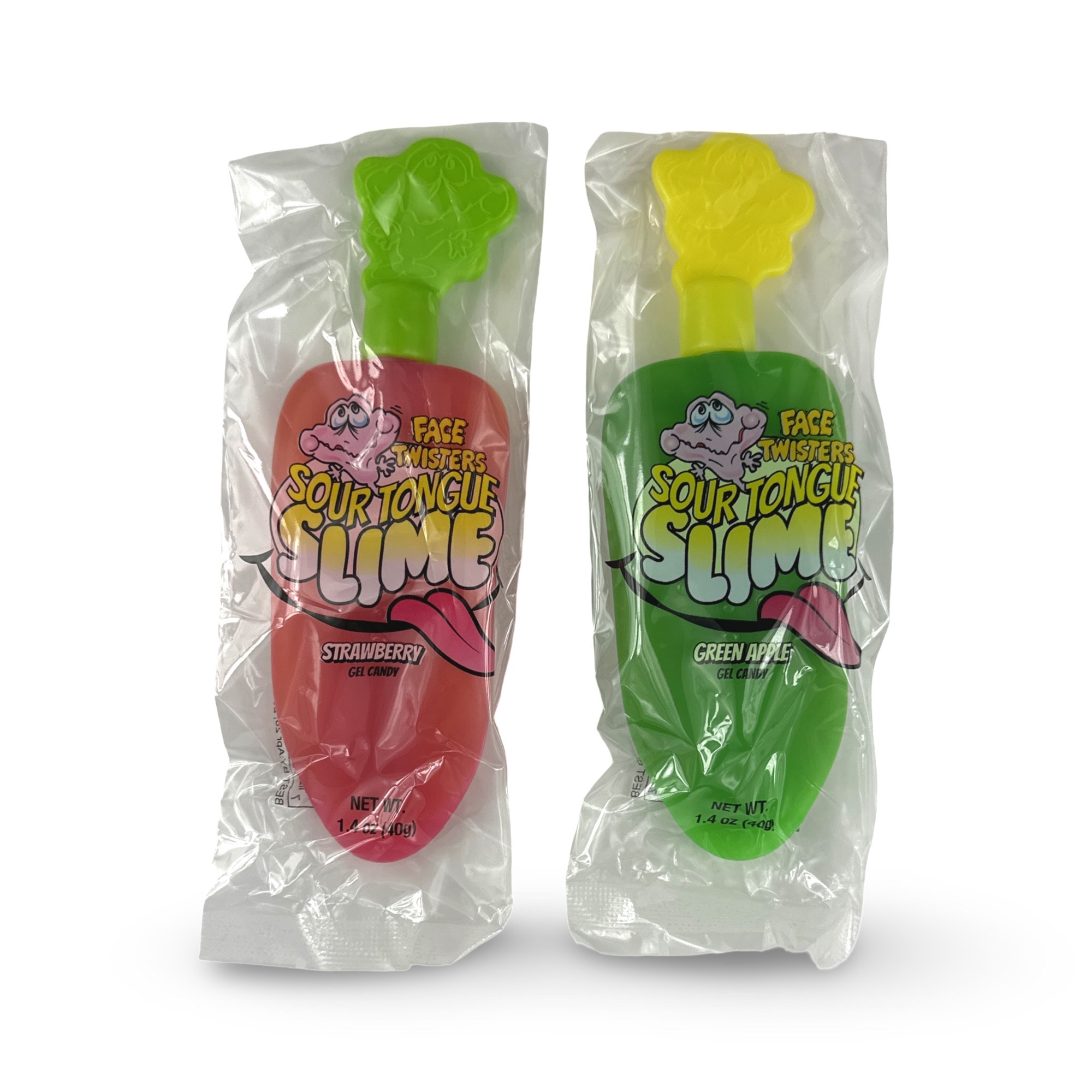 Sour Candy 2-Pack Variety | Build Your Own Assortment, Apple and Strawberry Sour Tongue Slime