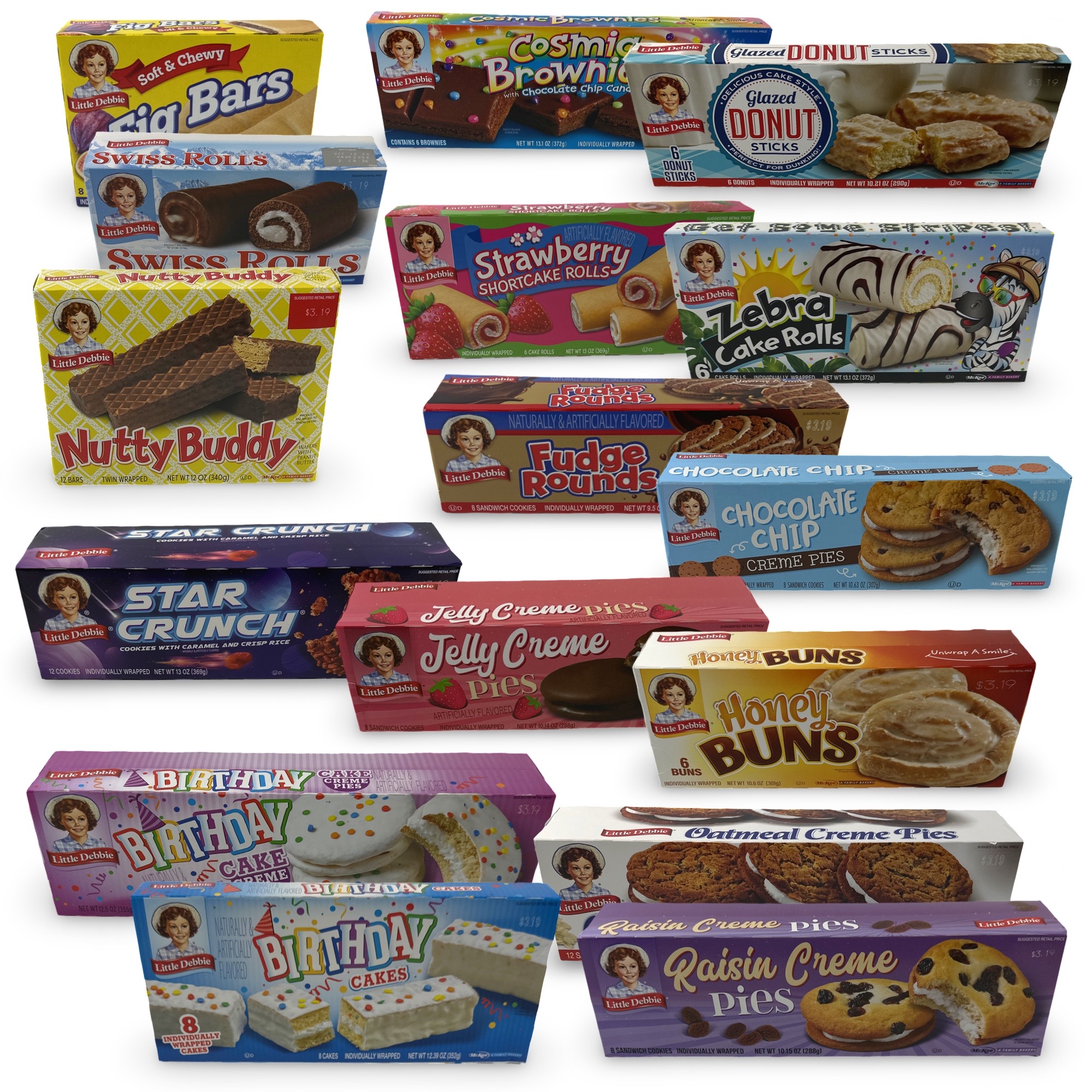 Little Debbie Snack Cake Mystery Box | 10 Full Boxes | Fresh Variety Gift Pack of Classic Favorites