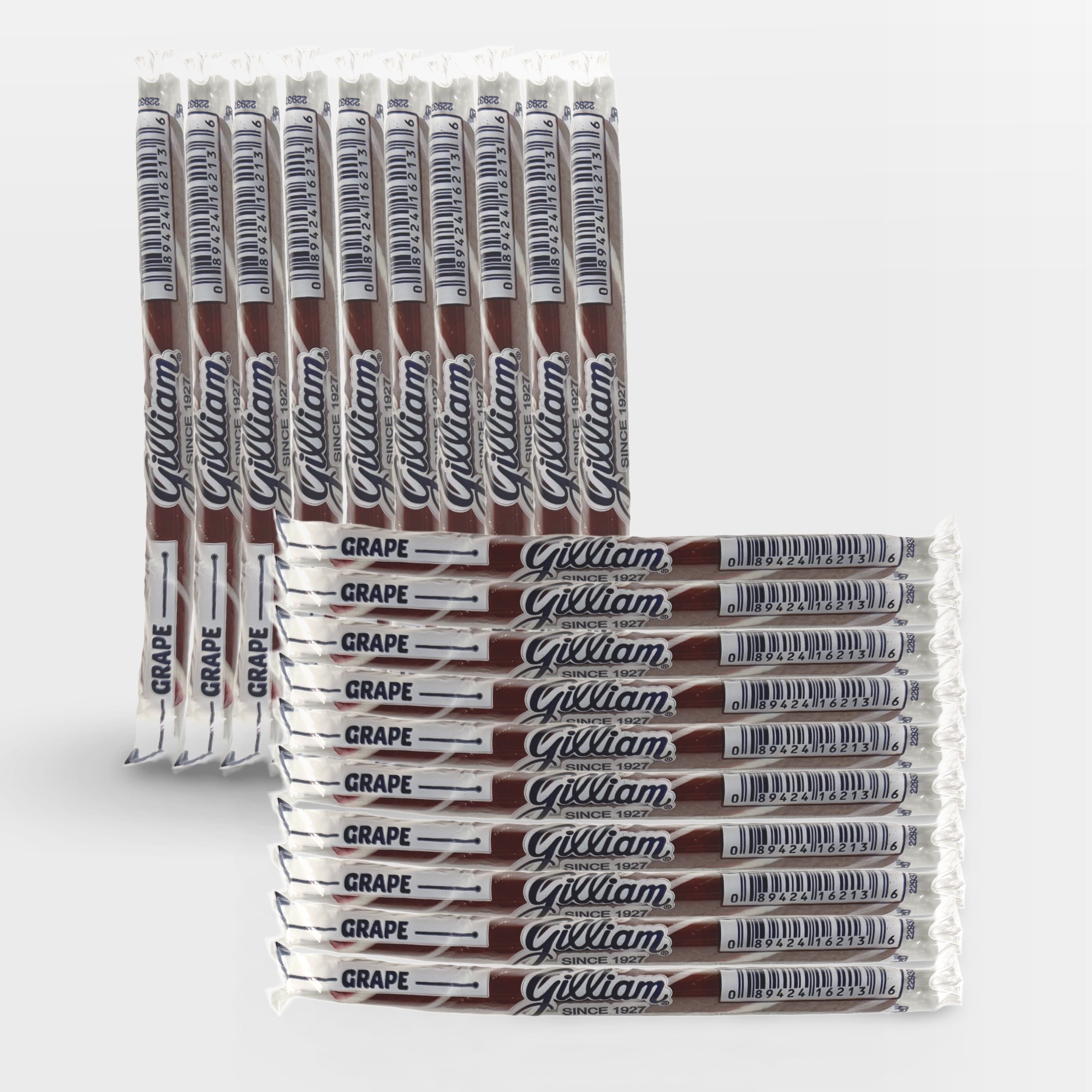 Gilliam Nostalgic Candy Sticks – Classic Retro Sweet Treats | Grape Flavor, 20 Count