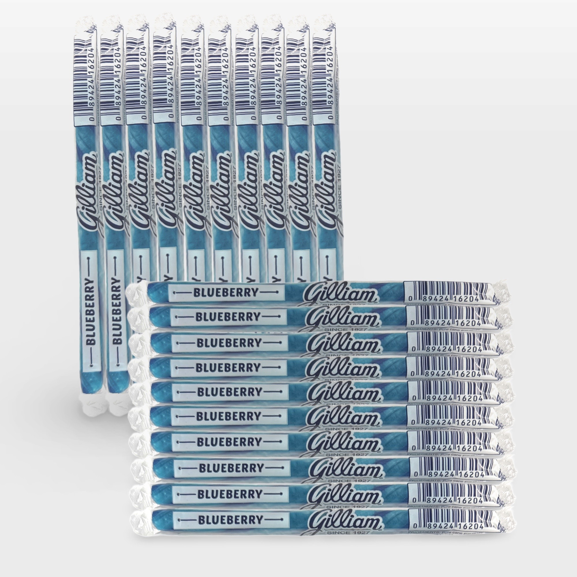 Gilliam Nostalgic Candy Sticks – Classic Retro Sweet Treats | Blueberry Flavor, 20 Count