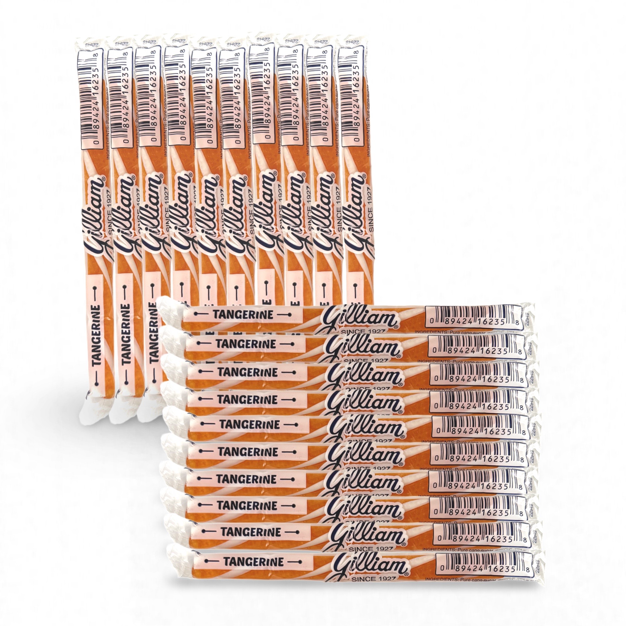 Gilliam Nostalgic Candy Sticks – Classic Retro Sweet Treats | Tangerine Flavor, 20 Count