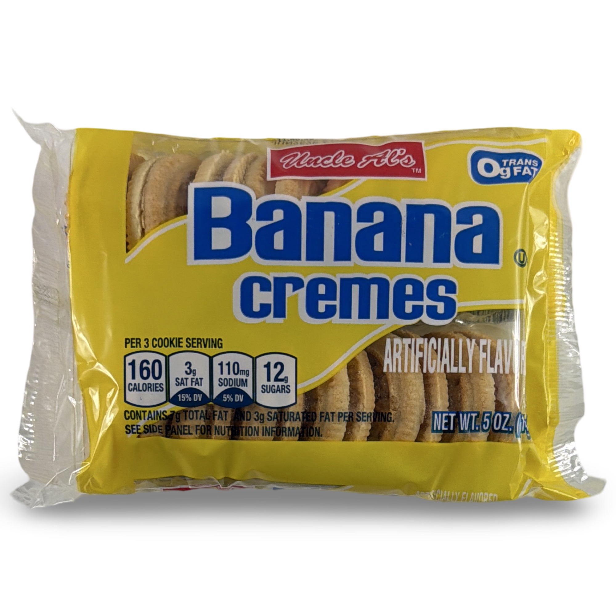 Uncle Al's & Bud's Best Cookies – Classic, Sandwich Creme & Stage Plank Varieties | 4 Packs, Flavor: Banana Sandwich Cremes