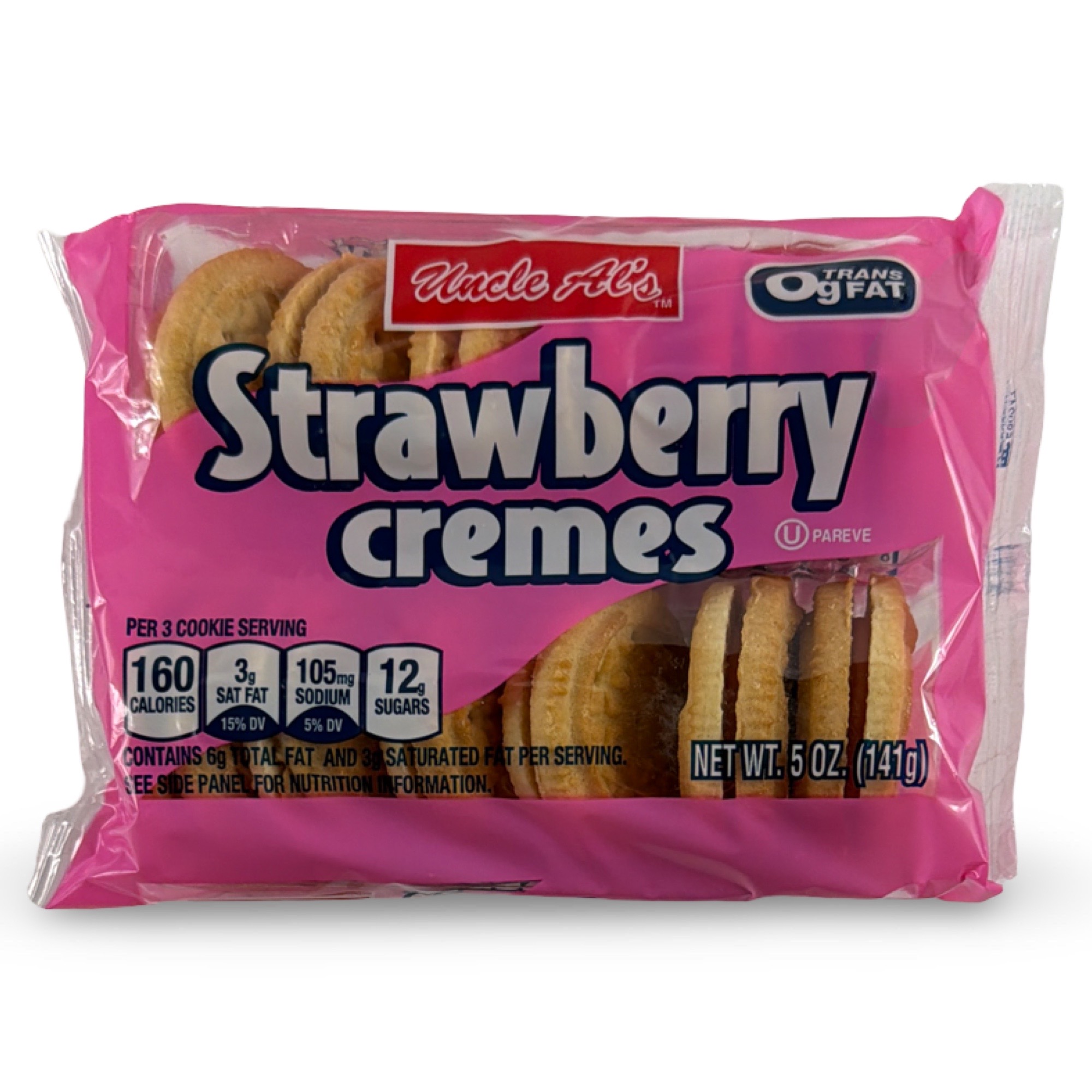 Uncle Al's & Bud's Best Cookies – Classic, Sandwich Creme & Stage Plank Varieties | 4 Packs, Flavor: Strawberry Sandwich Cremes