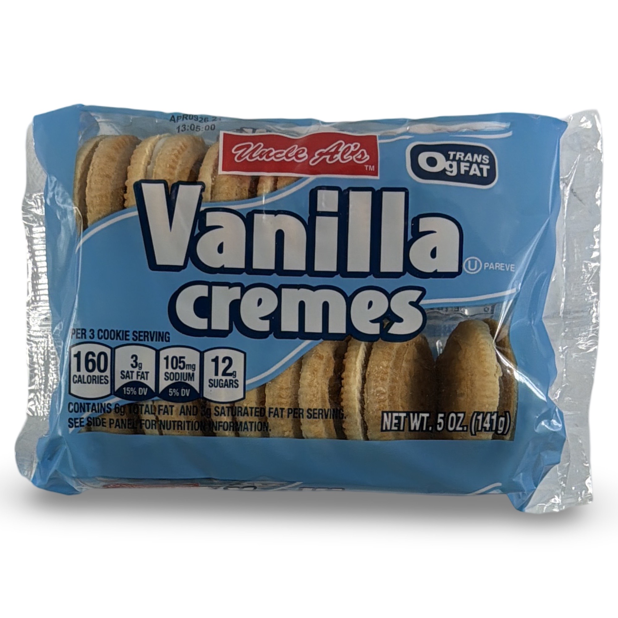 Uncle Al's & Bud's Best Cookies – Classic, Sandwich Creme & Stage Plank Varieties | 4 Packs, Flavor: Vanilla Sandwich Cremes