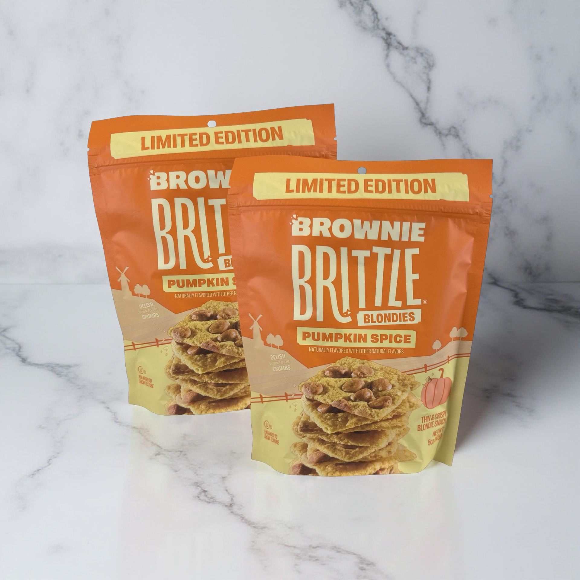 Brownie Brittle Pumpkin Spice Blondie | 2 Full-Size Bags of Crunchy Chocolate Cookie Brittle with Warm Fall Spice Flavor 5