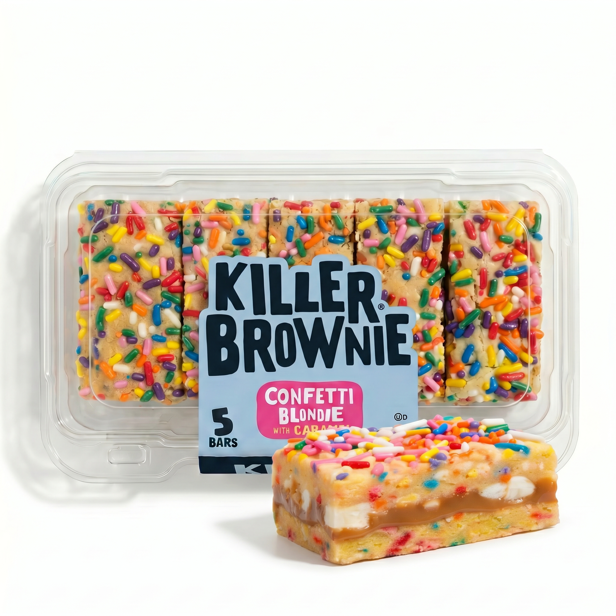 Killer Brownie Gourmet Brownie Bites or Bars Tray | Confetti