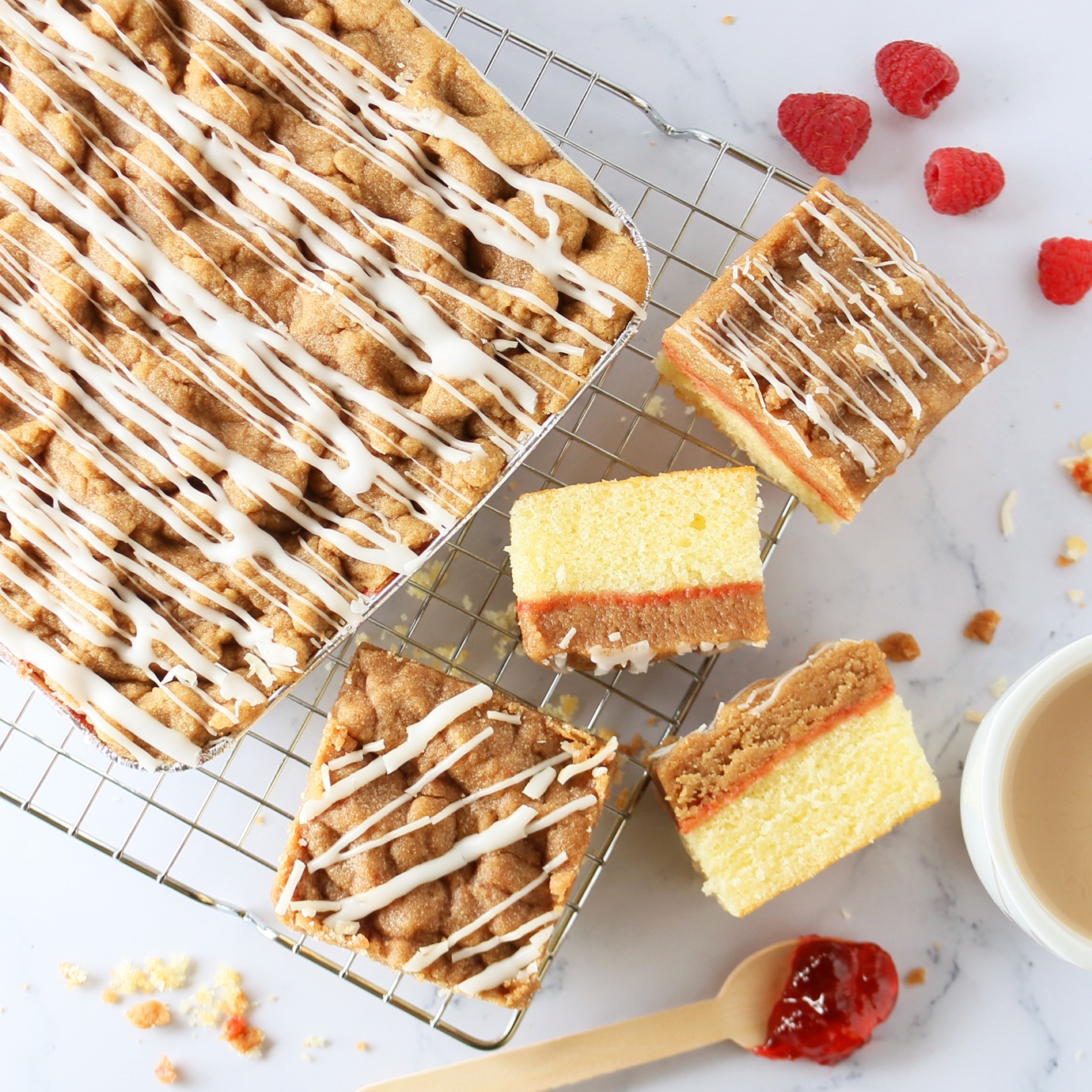 Carlotta's Bakery Authentic New York Crumb Coffee Cakes (22 Oz, Raspberry) 5