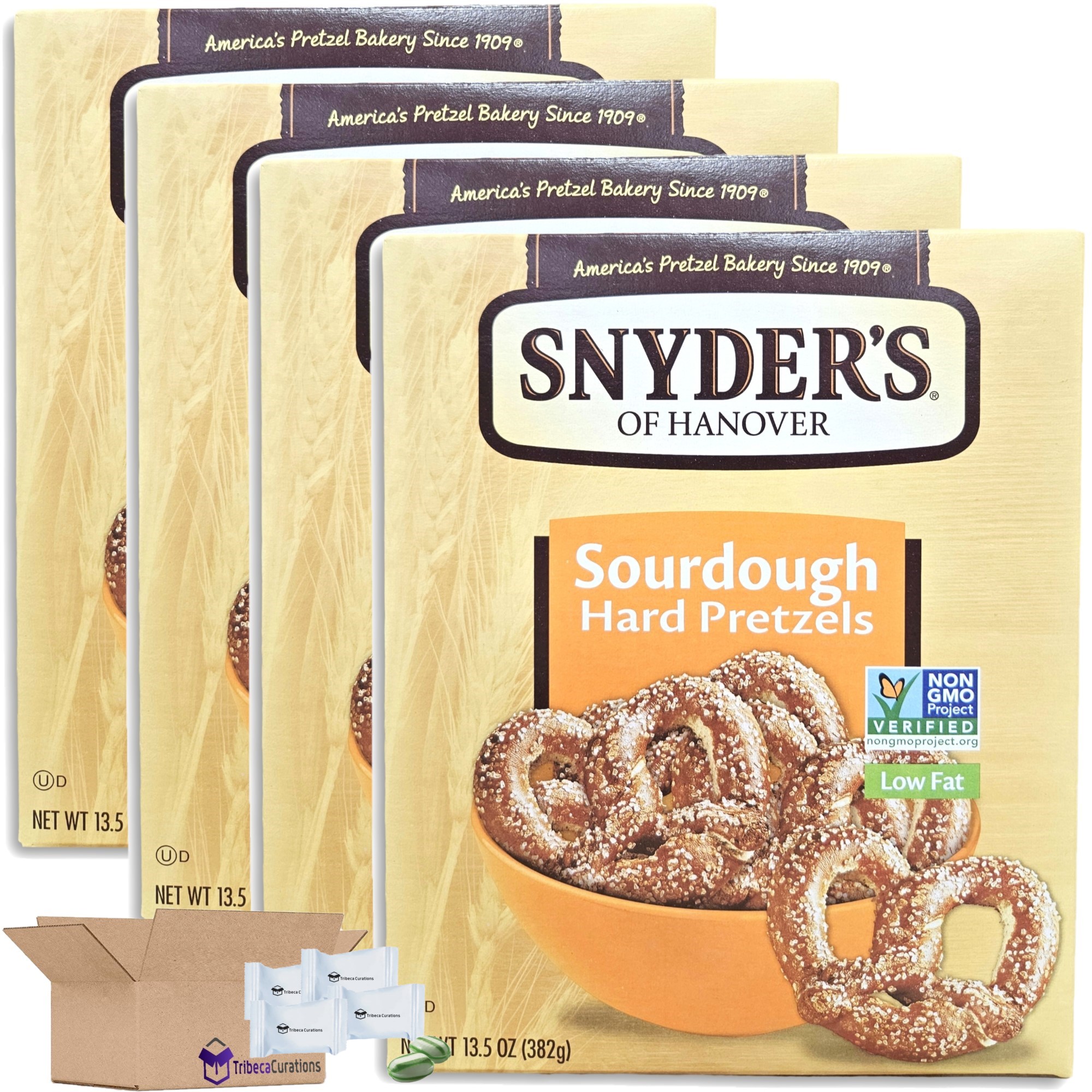 Sourdough Hard Pretzel Boxes Value Pack   13.5 Oz | Pack of 4