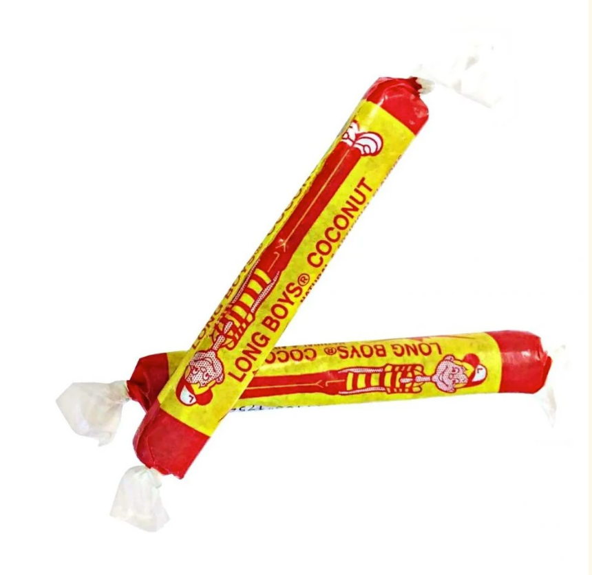 Atkinsons Coconut Long Boys Nostalgic Chewy Coconut Caramel Candy ~ 2 Lbs 3