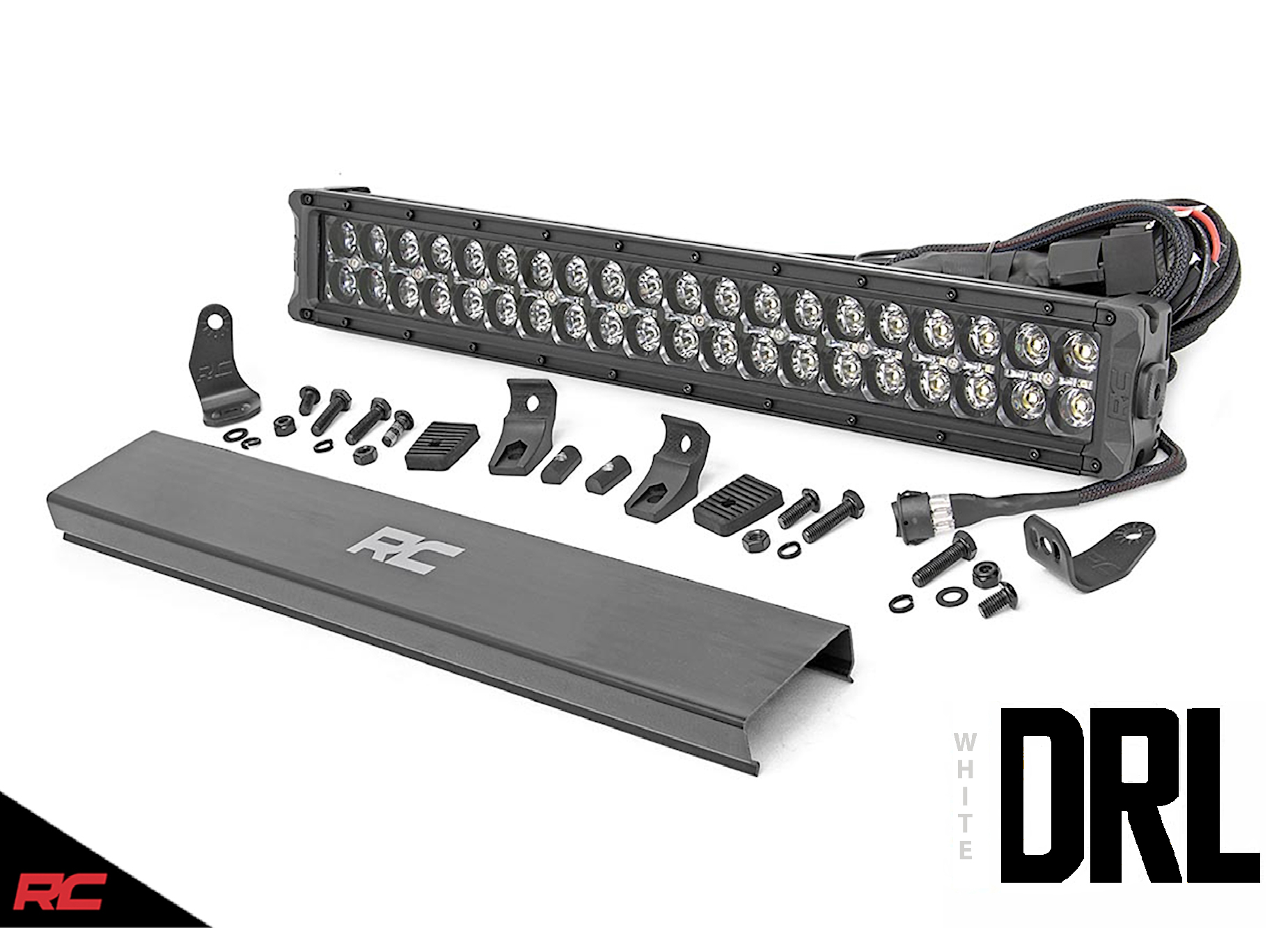 Rough Country 30/" LED Light Bar Dual Row CREE w// White DRL