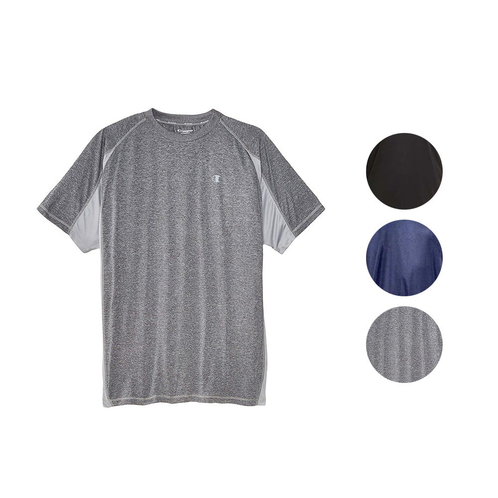 Champion Mens Big and Tall Active Performance T Shirt with Moisture Wicking Technology