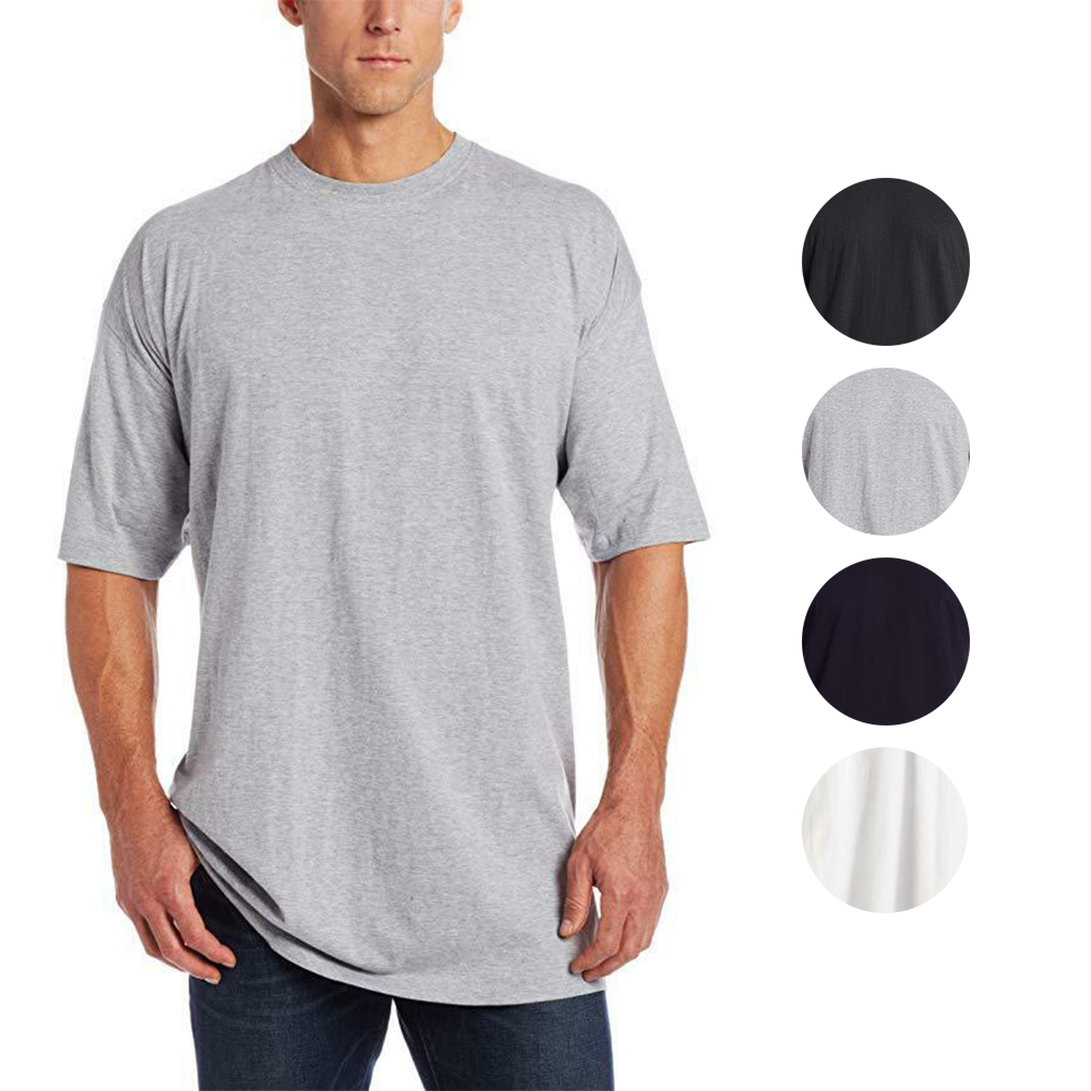 NWT Men/'s Russell Athletic Cotton Crew Neck Muscle Tee Shirt 4X Black