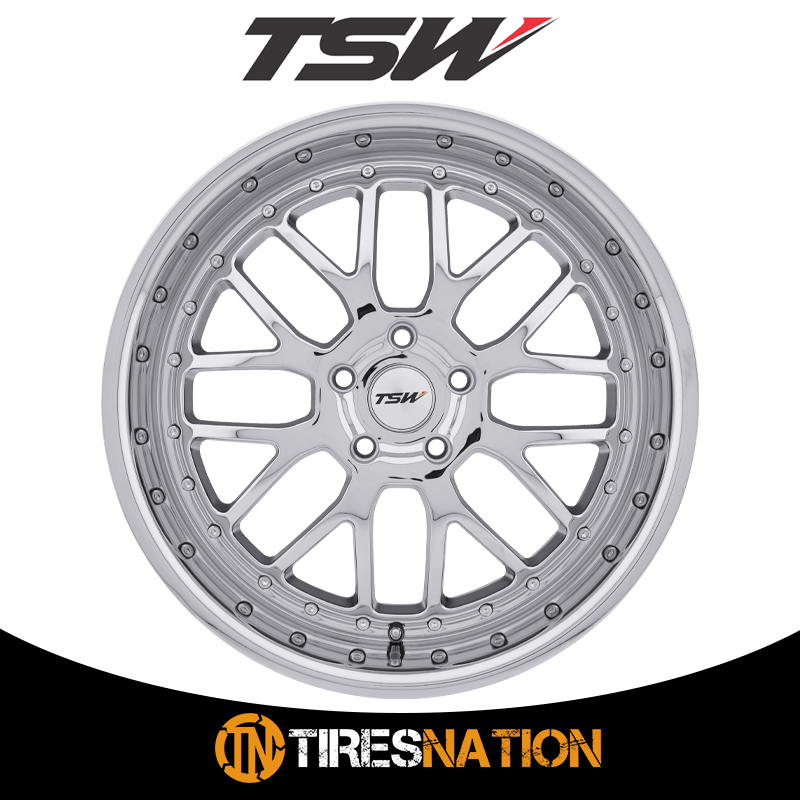 TSW VALENCIA Wheel with Chrome Finish 18x9.5//5x112mm,+40mm offset