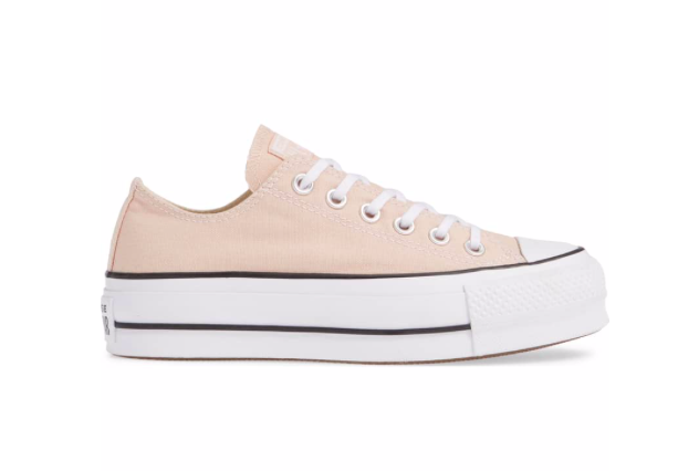converse beige platform