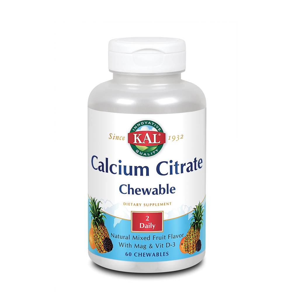 KAL® Calcium Citrate Chewable 500mg w/ Magnesium & Vitamin D3