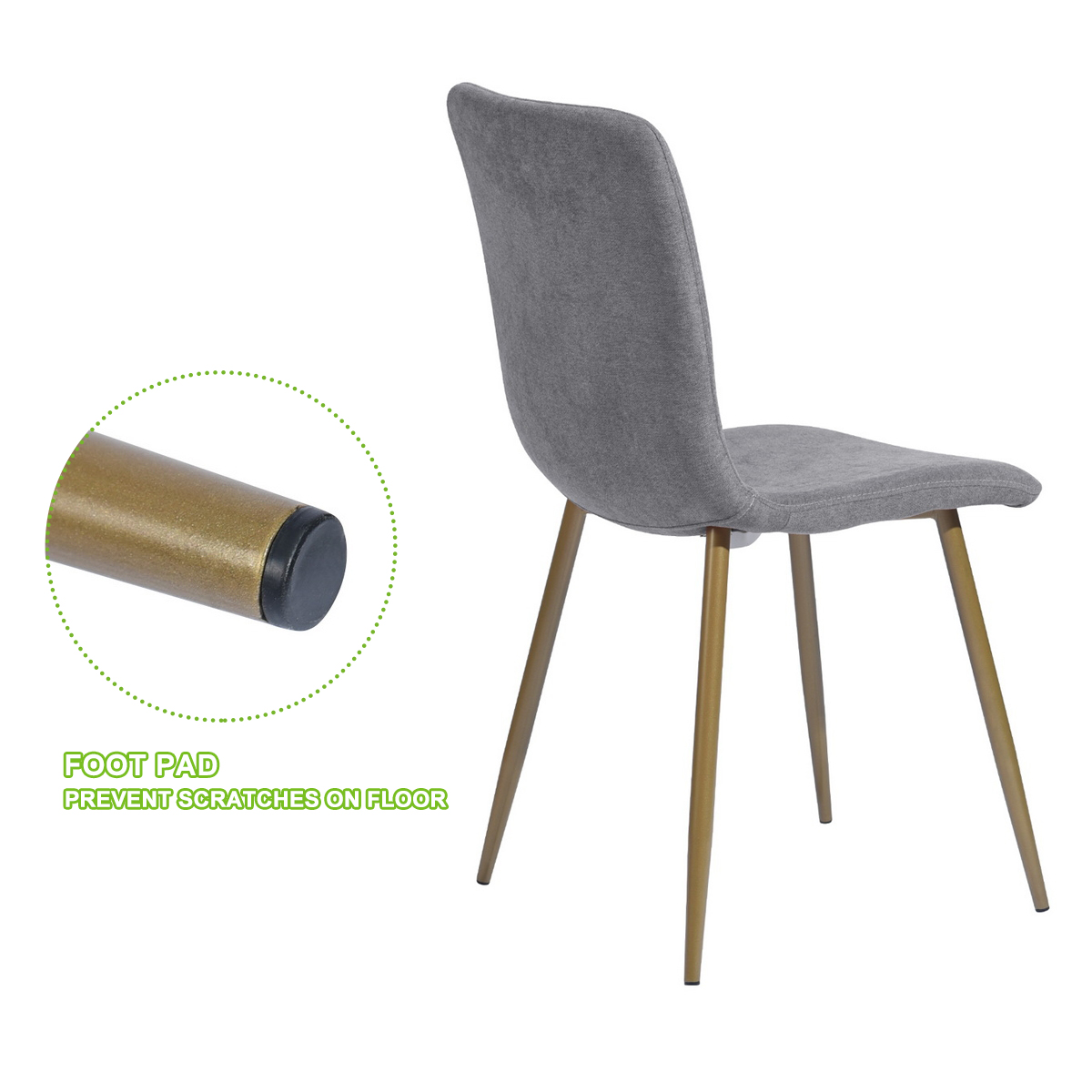 Set of 4 Style Chair Dining Chairs Kitchen Bedroom Home Living Room