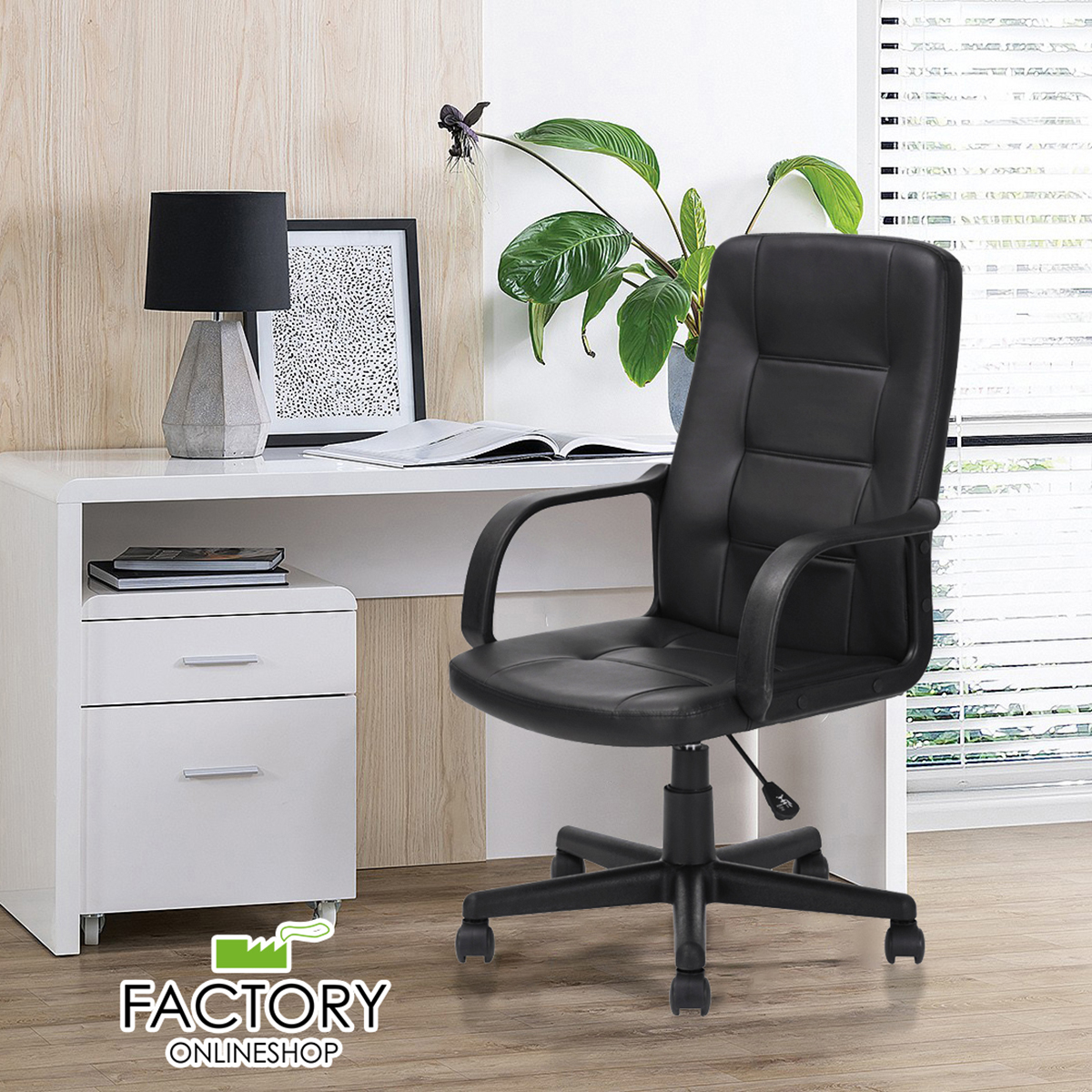 Office Chair Executive Computer Desk Adjule Armrest Faux Office Chair Executive Computer Desk