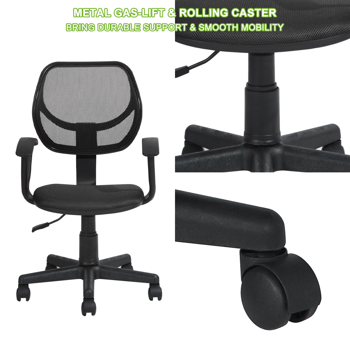 Adjustable Ergonomic Mesh Swivel Computer Office Desk Task Rolling