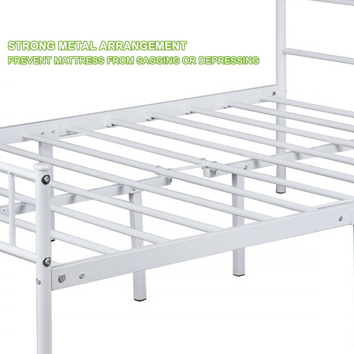 Twin/Full/Queen Metal Bed Frame Platform Mattress Foundation Headboard Footboard - Picture 29 of 37