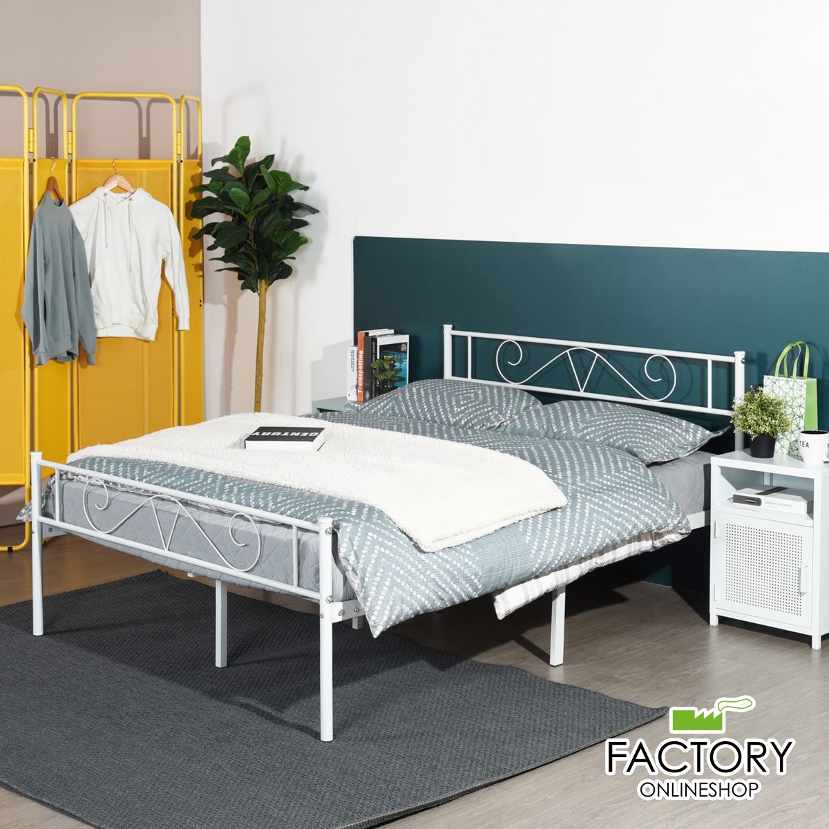 Twin/Full/Queen Metal Bed Frame Platform Mattress Foundation Headboard Footboard - Picture 26 of 37