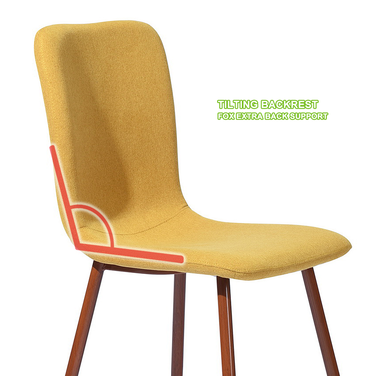 Set of 4 Style Chair Dining Chairs Kitchen Bedroom Home Living Room