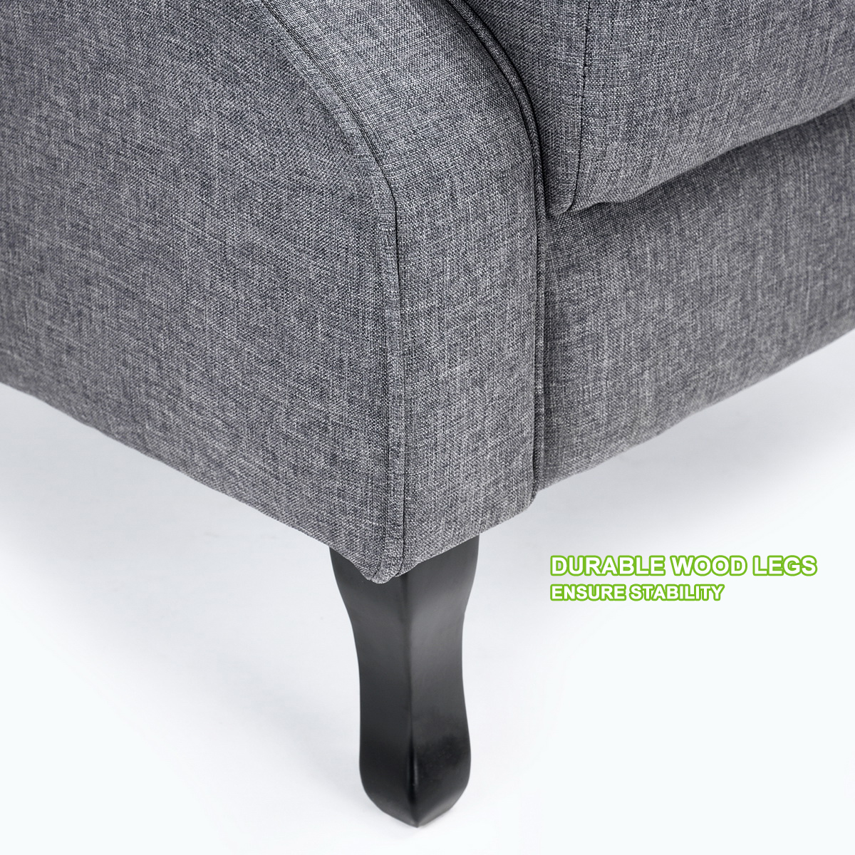 Silla de acento reclinable manual reposabrazos reclinable sofá individual reposapiés - Imagen 12 de 25