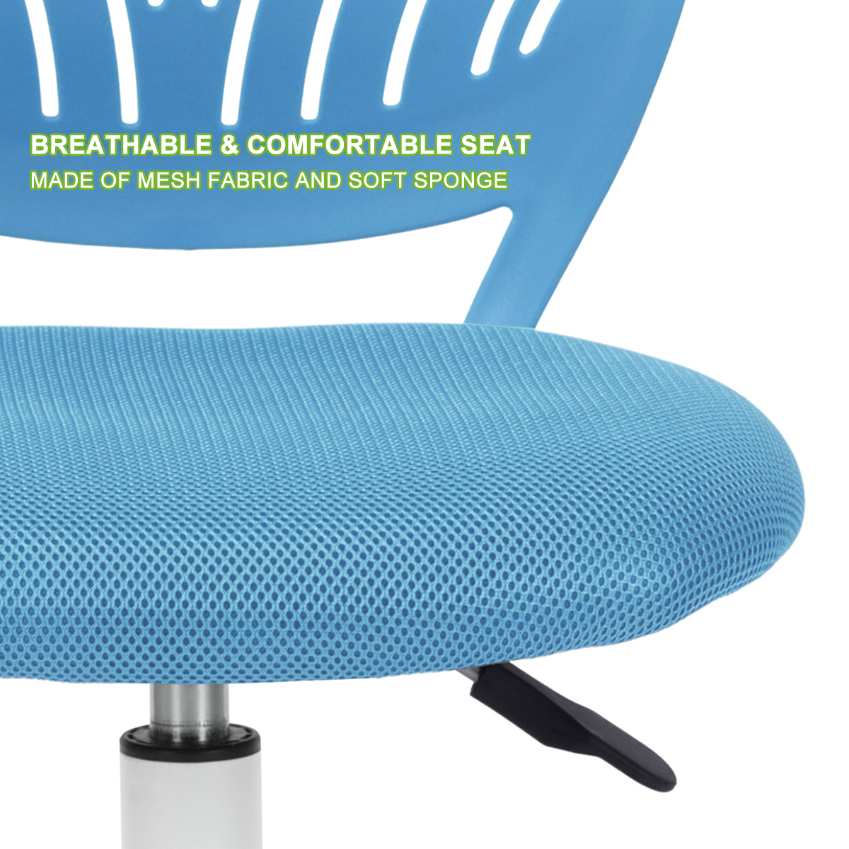 Office Chair Computer Task Work Gas Lift Adjustable Kids Room Swivel