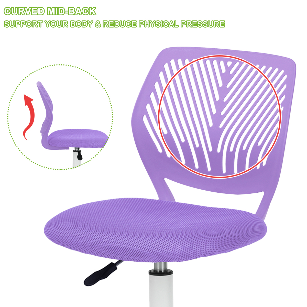 Office Chair Computer Task Work Gas Lift Adjustable Kids Room Swivel Chairs eBay