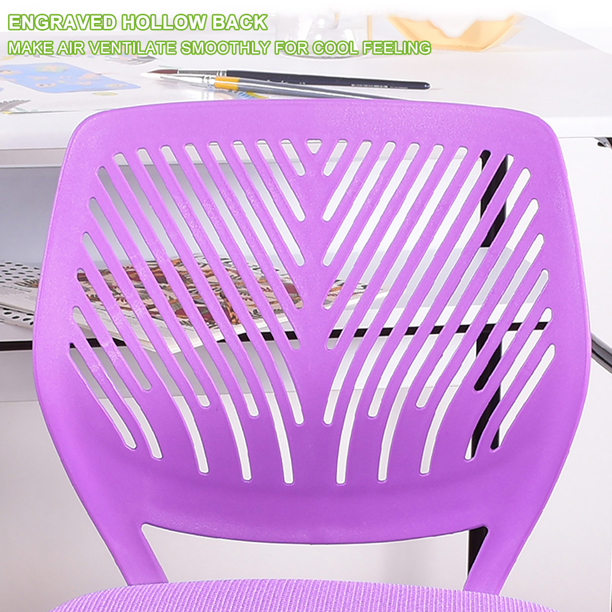 Office Chair Computer Task Work Gas Lift Adjustable Kids Room Swivel