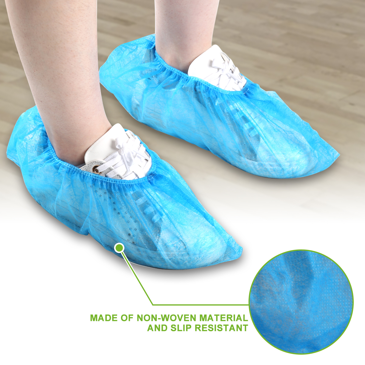 2/10/50/100 PCS Disposable Shoe Boot Covers Fabric Overshoes Anti Slip