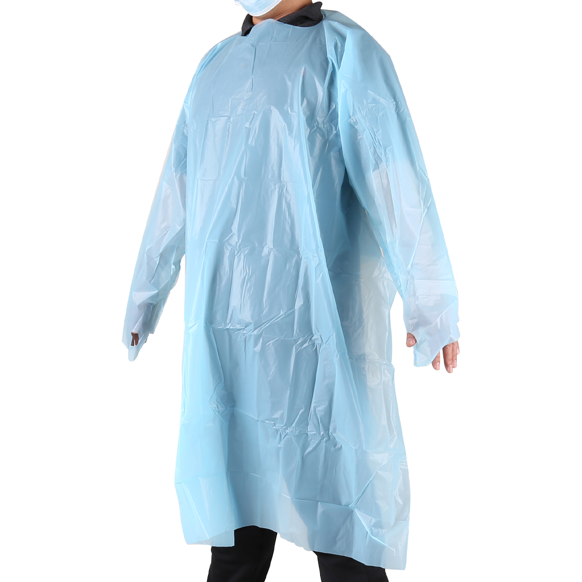 1/5/10/50 PC Vestidos de Aislamiento Desechables Dentales Grandes Puños Tejidos Azul PPE Nivel 3 - Imagen 18 de 37