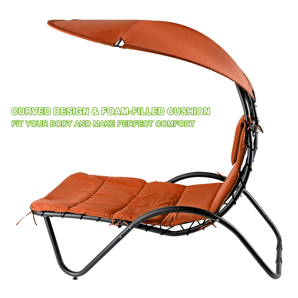 2x Silla Colgante Silla de Salón Exterior Hamaca Tumbona Patio Silla Sombra Dosel - Imagen 42 de 49