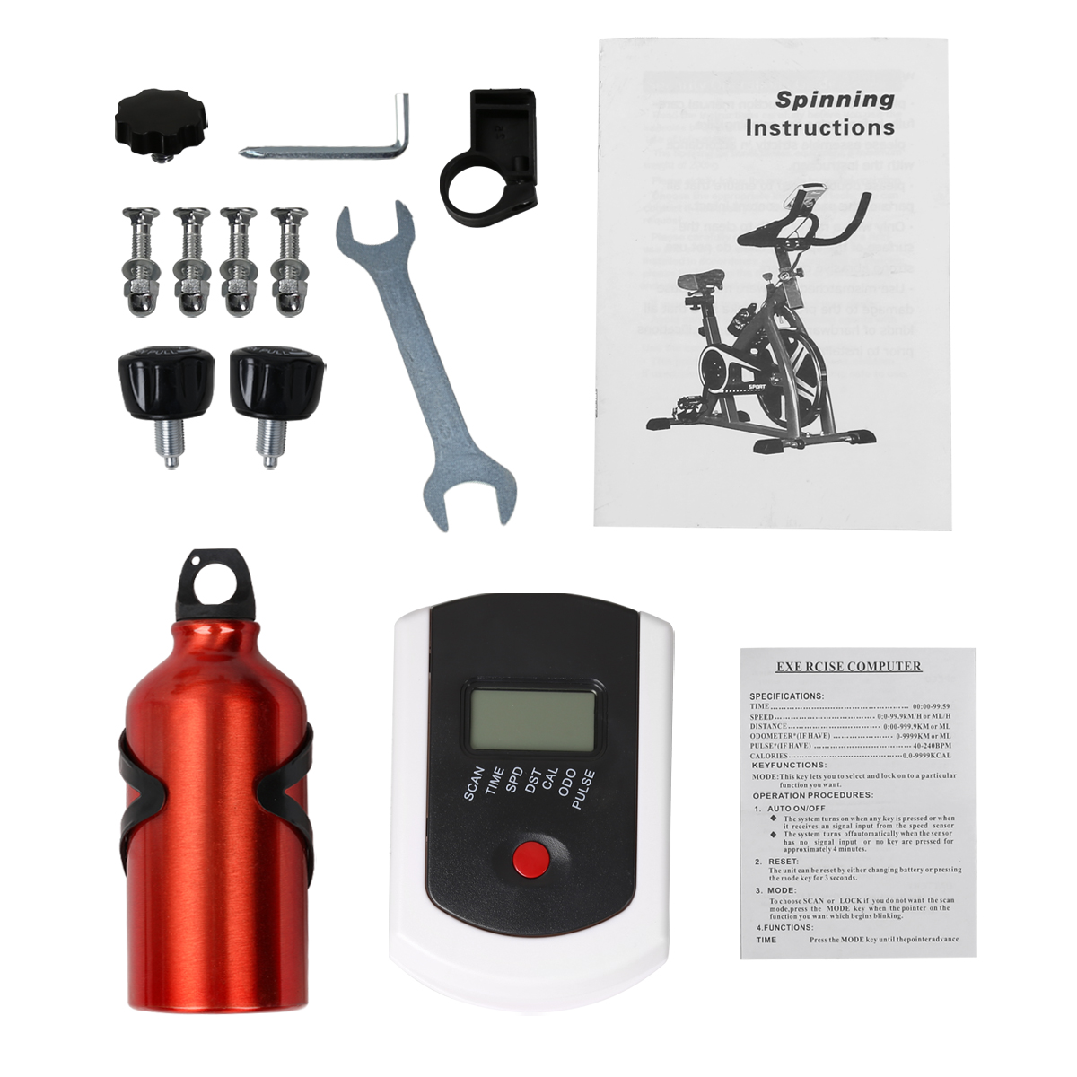 indoor workout lcd display cycling exercise fitness cardio bike