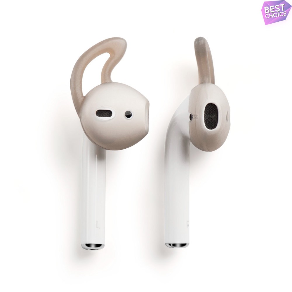 1 Pair Silicone Ear Hooks Skin Cover Holder For Apple