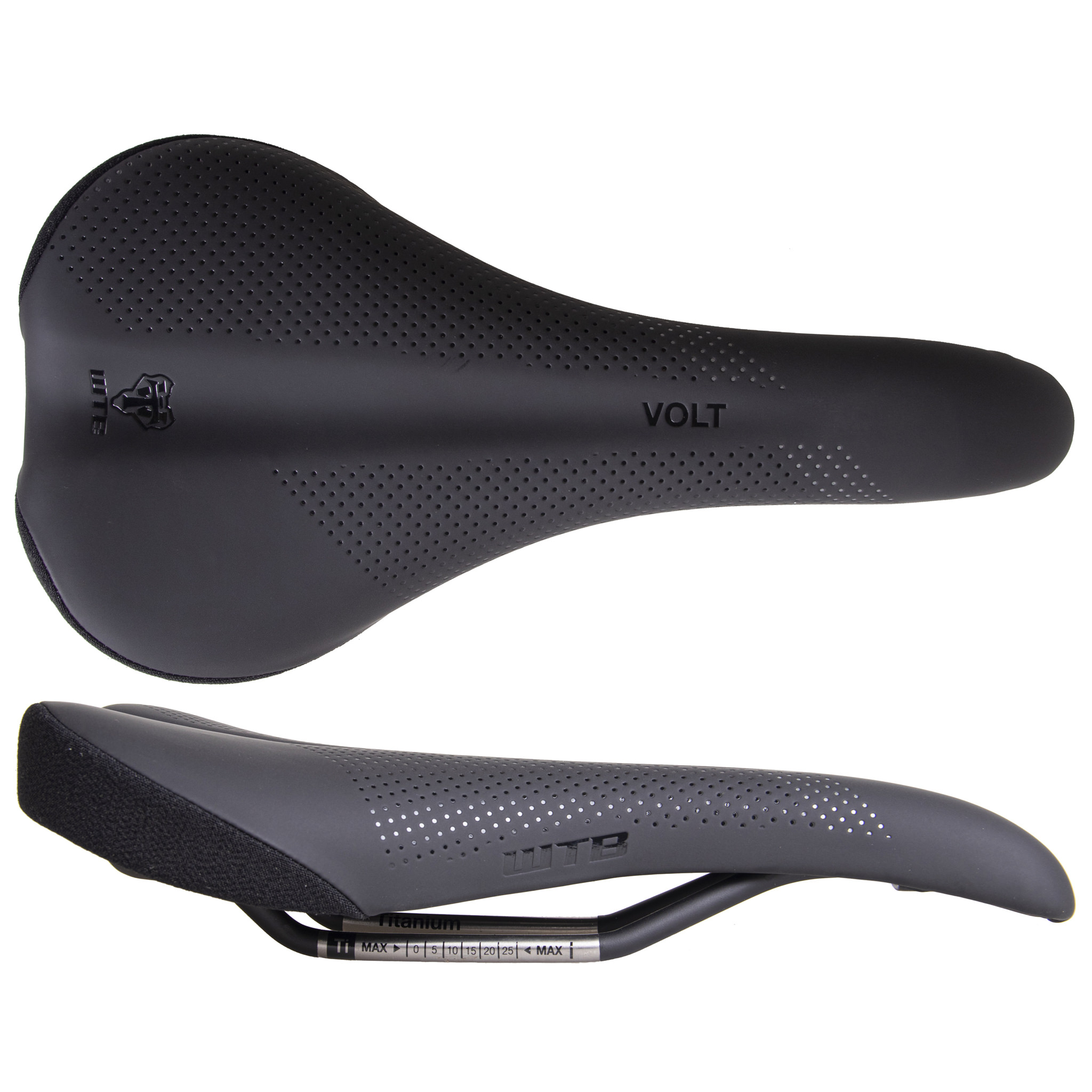 WTB volt saddle (black) narrow クロモリ WTB Volt Saddle (Black) (Steel Rails) (Narrow) (135mm