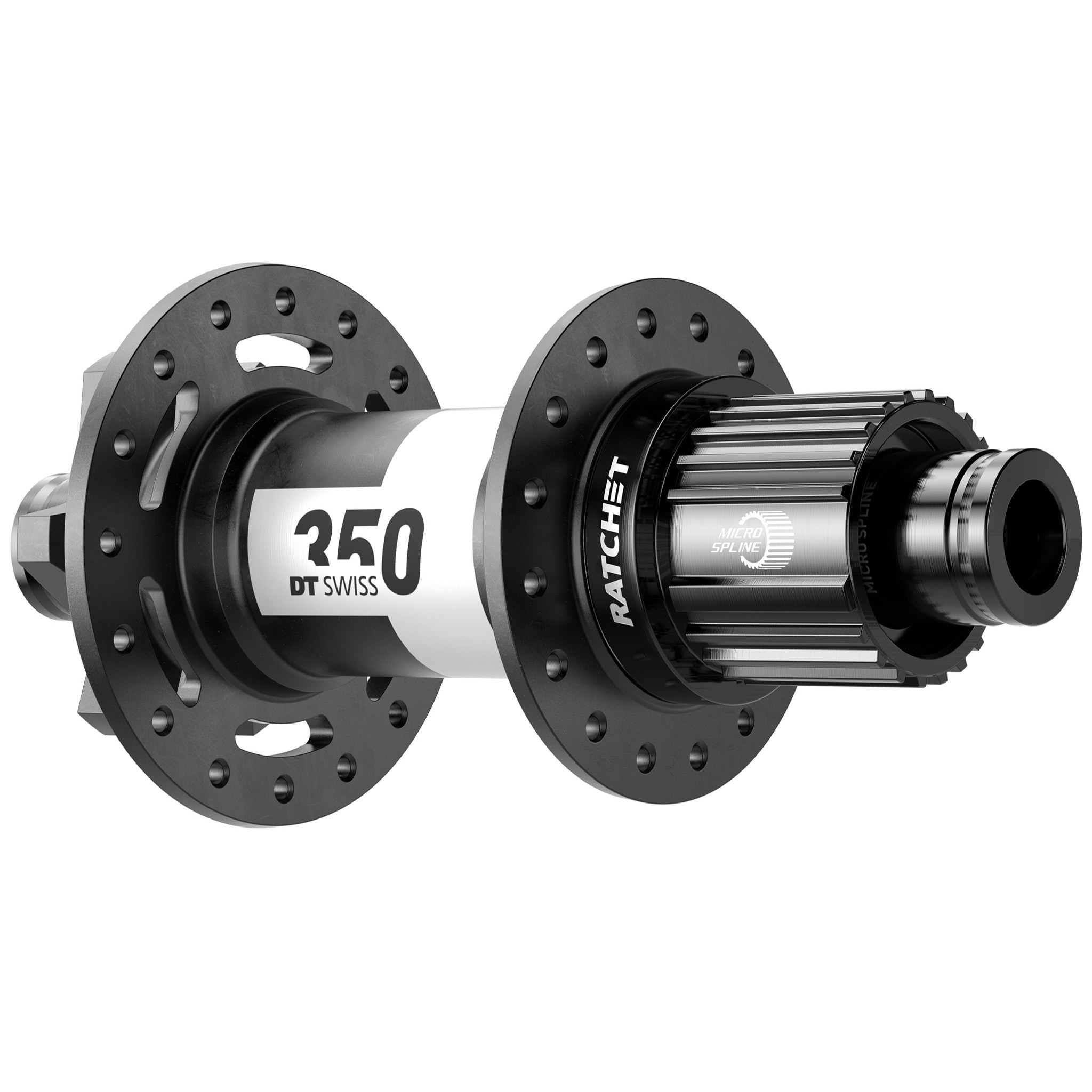 Happy DT-Swiss 350 6B-Disc Rear Hub, 32h, 12x148mm, Microspline
