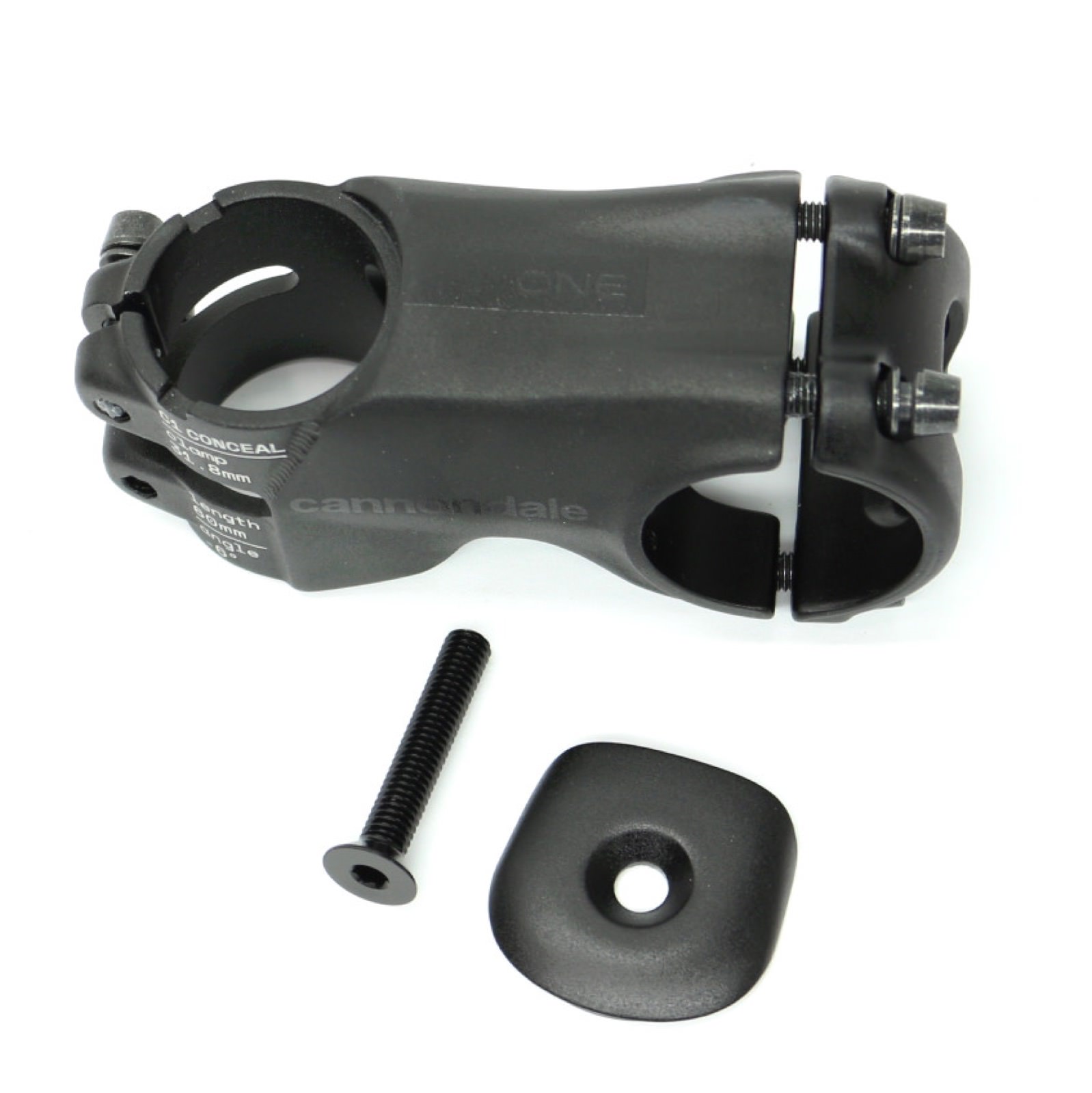 Cannondale C1 Conceal Stem 60mm x -6 Degree Stem Black