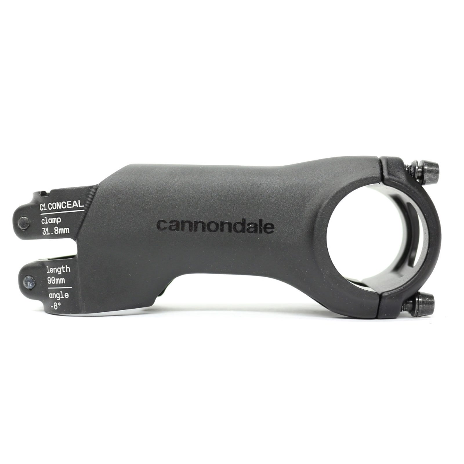 Cannondale C1 Conceal Stem 90mm x -6 Degree Stem Black CP2103U1090 - Picture 1 of 6