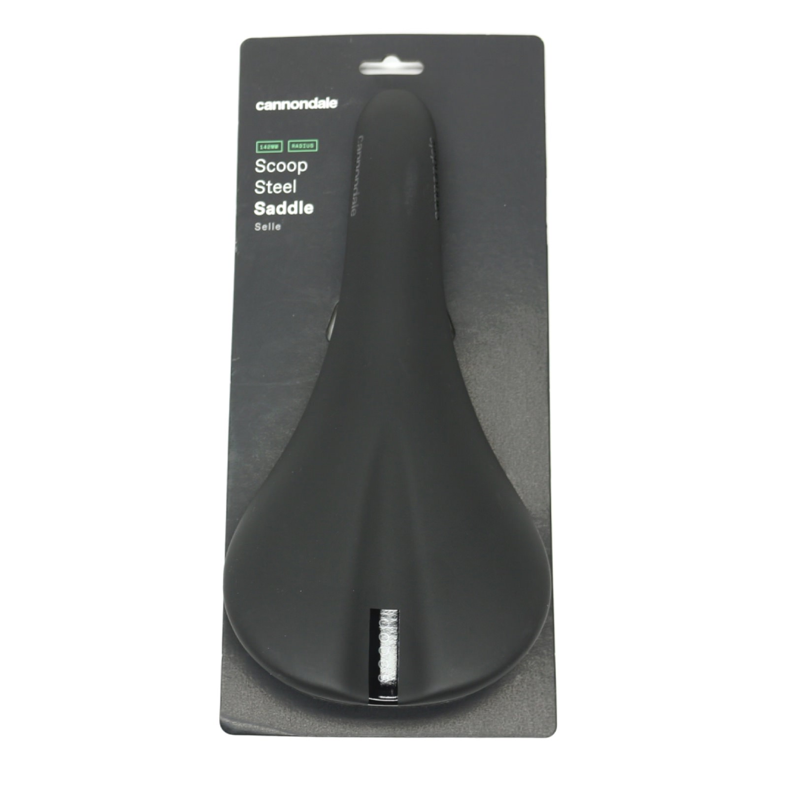Cannondale Scoop Radius Saddle Steel Rails Black 142mm