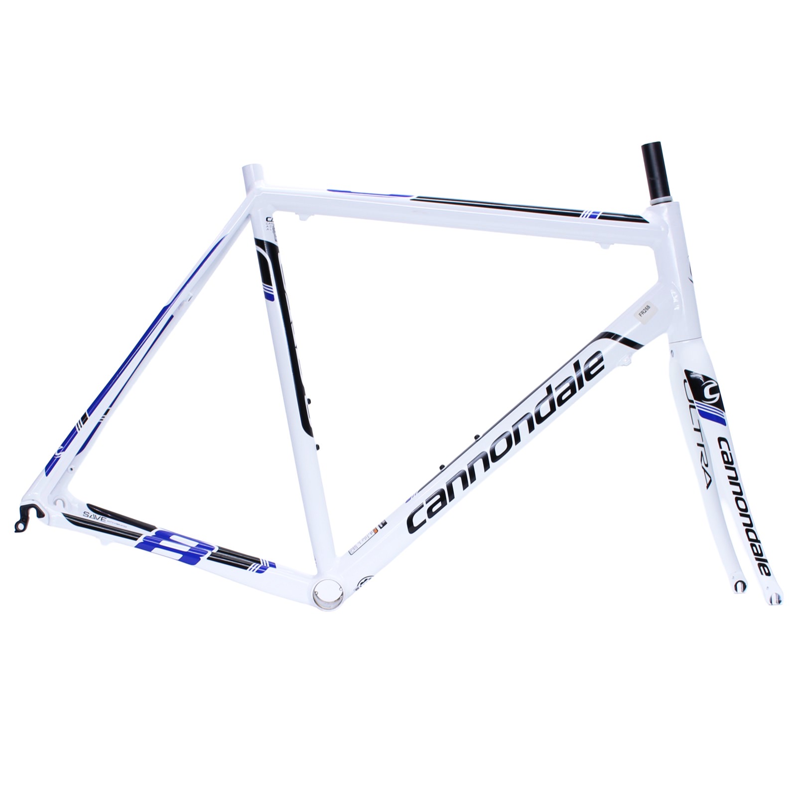Cannondale CAAD8 Frame and Fork 58cm White/Blue/Black Dented Blem