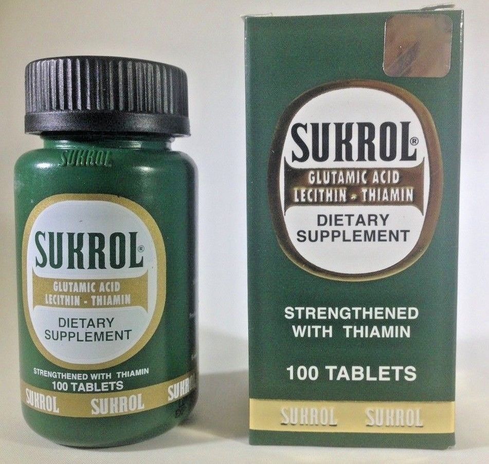 Sukrol Dietary Supplement 100 Tabs Strengthend With Thiamin (pack of 1