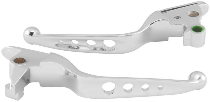 BC Chrome O-Series Brake And Clutch Hand Lever Set 4 Hole for Harley Softail 1