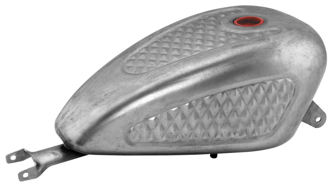 BC Gas Petrol Fuel 1PC Tank Diamond Pleated 3.3 Gal for Harley Sportster XL 1