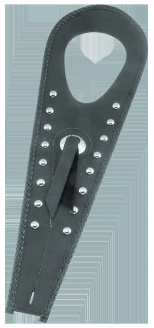 Mustang Black Studded Felt Lined Tank Protector Bib w Concho