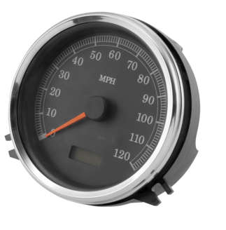 BC Electronic Speedometer 5" Black Face for Harley Softail Night Train Springer 2