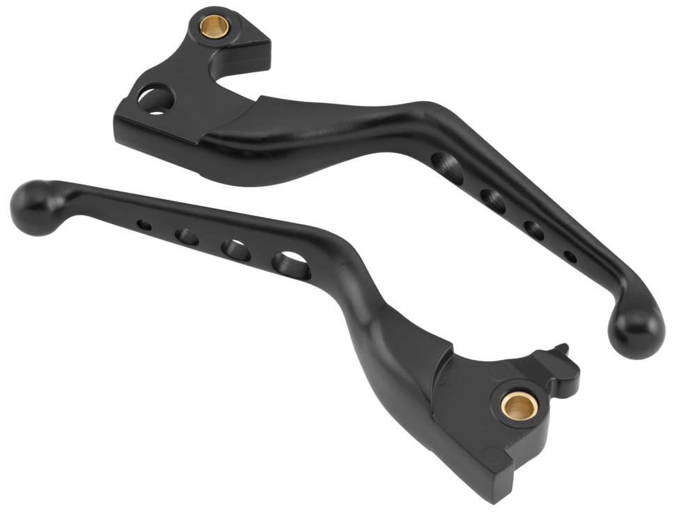 BC Black O-Series Brake And Clutch Hand Lever Set 4 Hole for Harley Sportster 1