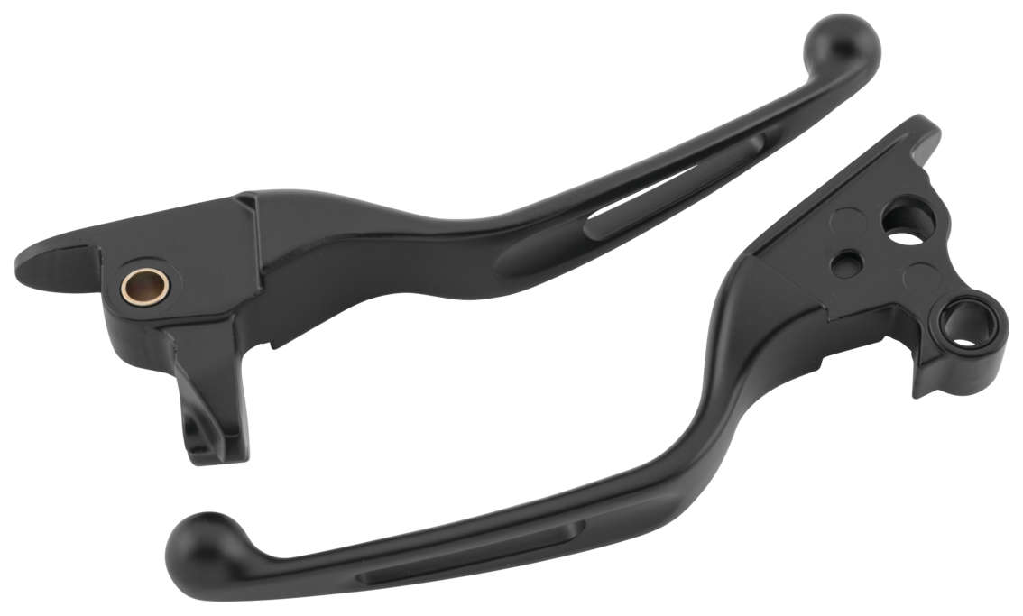 BC Black Vortex Brake And Clutch Hand Lever Set for Harley Touring FLH FLT 1